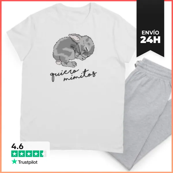 Pijama Conejito. Quiero Mimitos. Gris LaTostadora