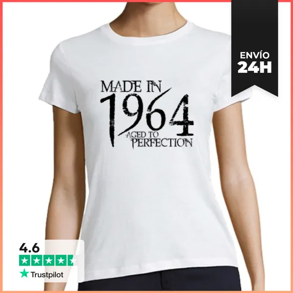 Camiseta Mujer Clásica 1964 Northwood Negro LaTostadora