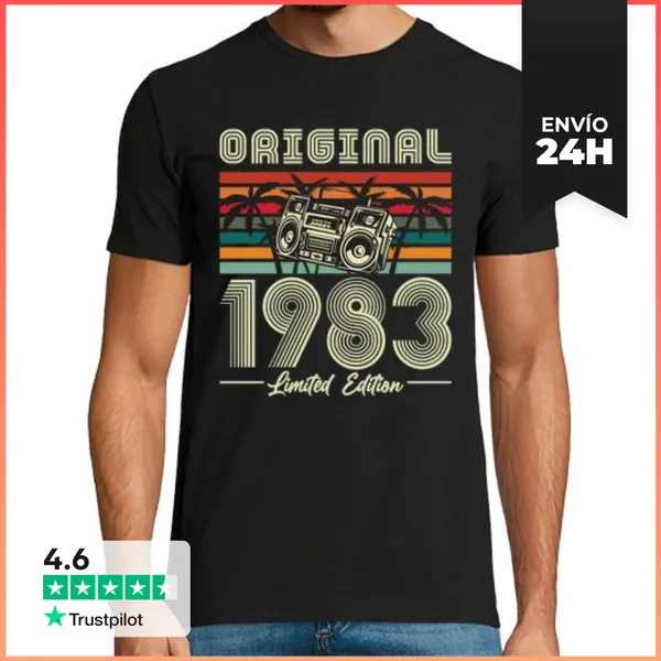Camiseta Hombre Clásica Limited Edition Radio 1983 LaTostadora