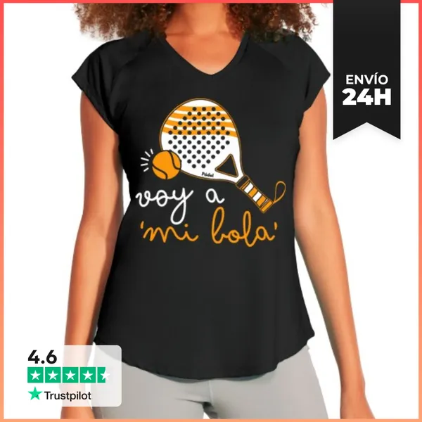 Camiseta Deportiva Mujer Voy A Mi Bola LaTostadora