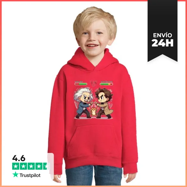 Sudadera Para Niños Con Capucha SUDADERA INFANTIL EINSTEIN VS