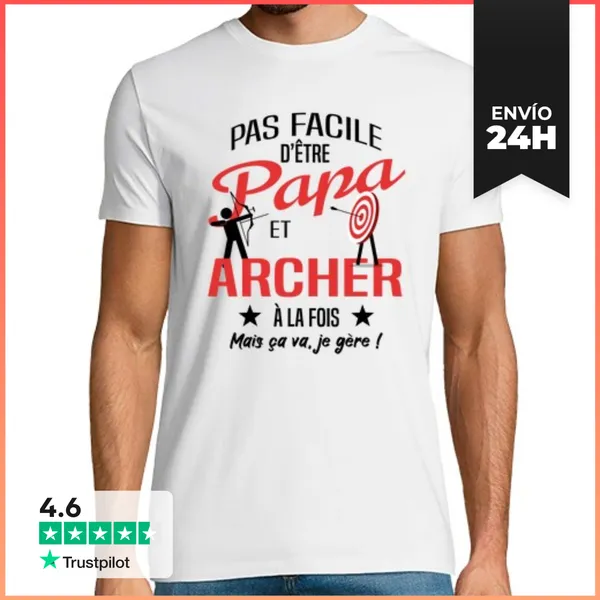Camiseta Hombre Clásica Papi Y Arquero LaTostadora