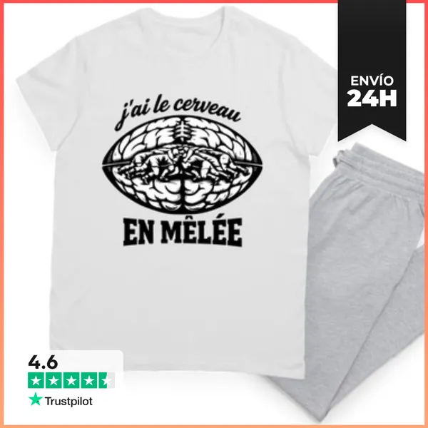 Pijama Cerebro En Melé - Humor De Rugby LaTostadora