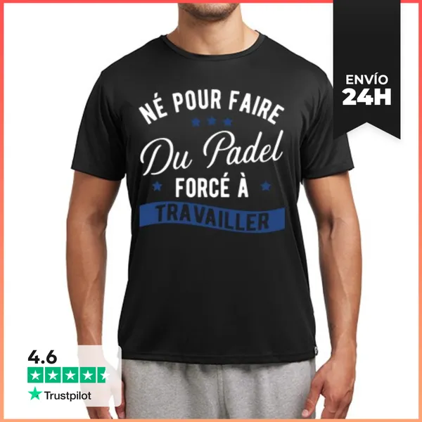 Camiseta Deportiva Hombre Nacido Para El Regalo Padel LaTostadora