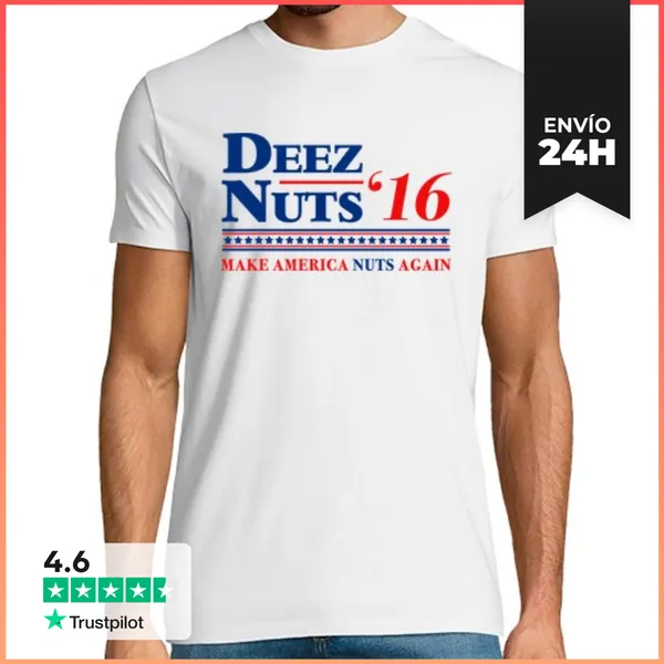 Camiseta Hombre Clásica Deez Nuts 16 2016 LaTostadora
