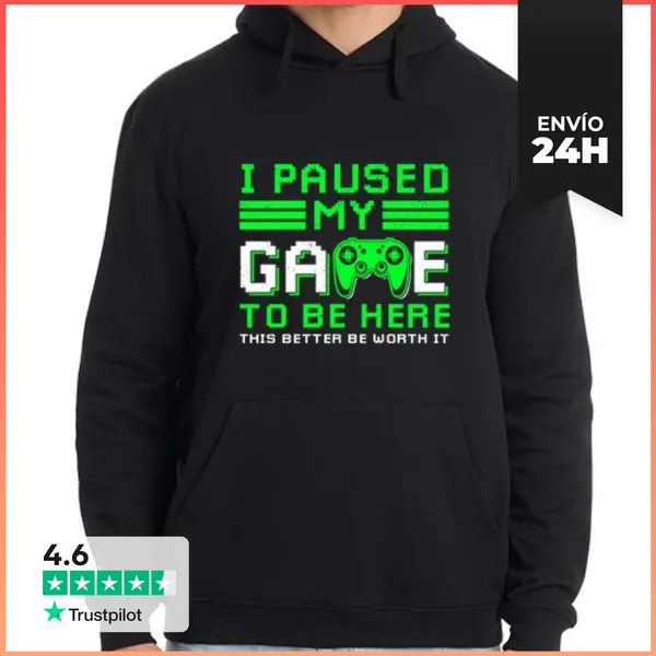 Sudadera Unisex Con Capucha Friki Del Juego Empollón Videojuegos