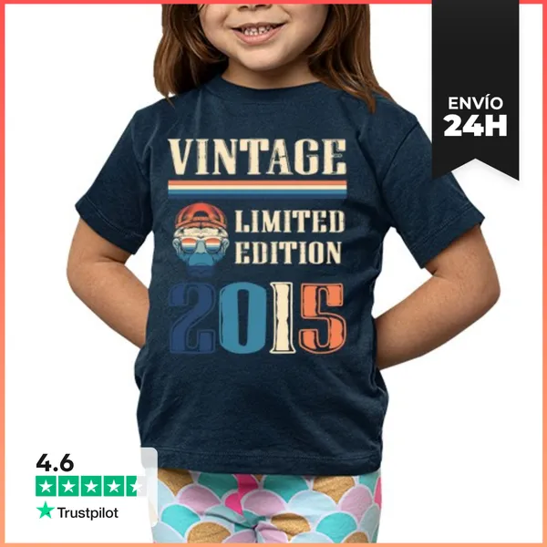 Camiseta Clásica Para Niños Camiseta Vintage 2015 - Edición