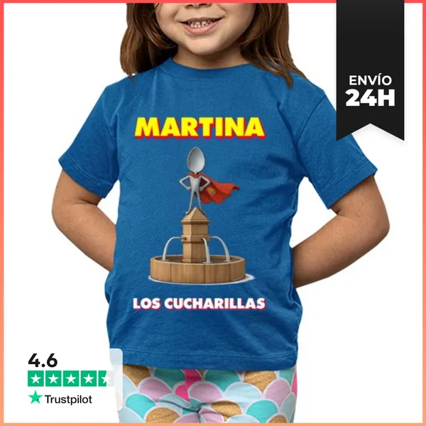 Camiseta Clásica Para Niños Los Cucharillas 2025 MARTINA