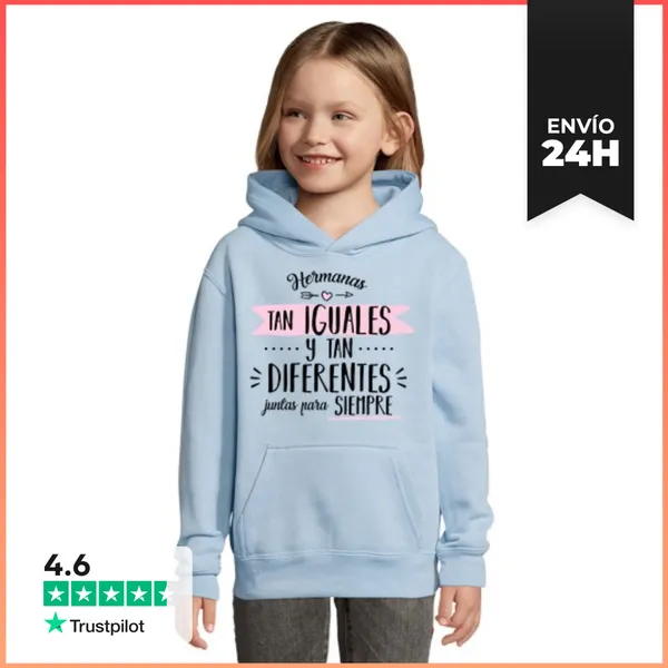 Sudadera Para Niños Con Capucha Hermanas LaTostadora