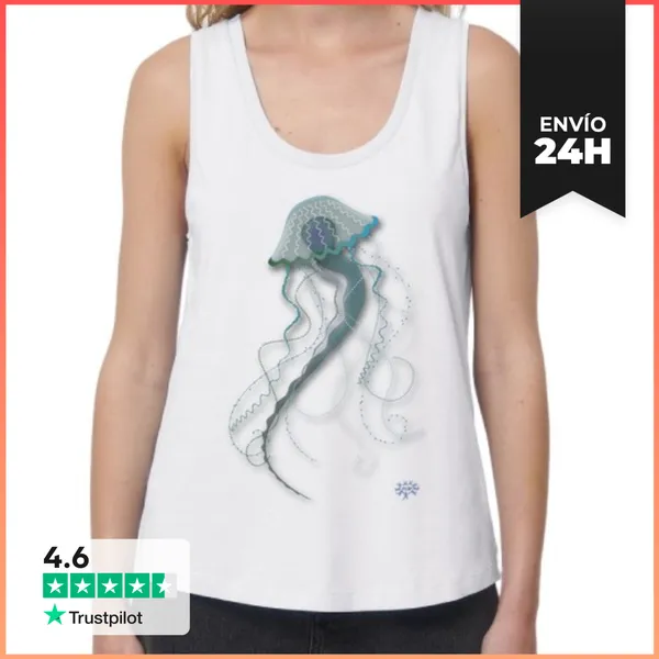 Camiseta Mujer Sin Mangas, Loose Fit MEDUSA LaTostadora