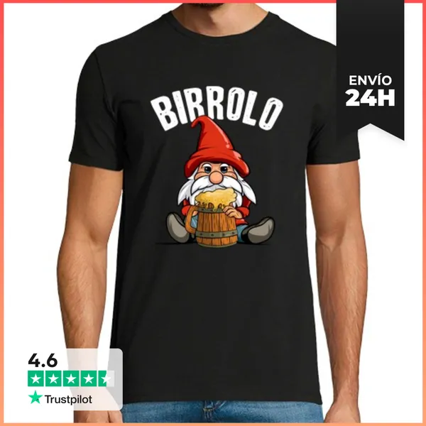 Camiseta Hombre Clásica Amantes De La Cerveza Enana Cerveza