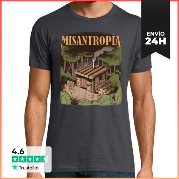 Camiseta Hombre Clásica Misantropía LaTostadora