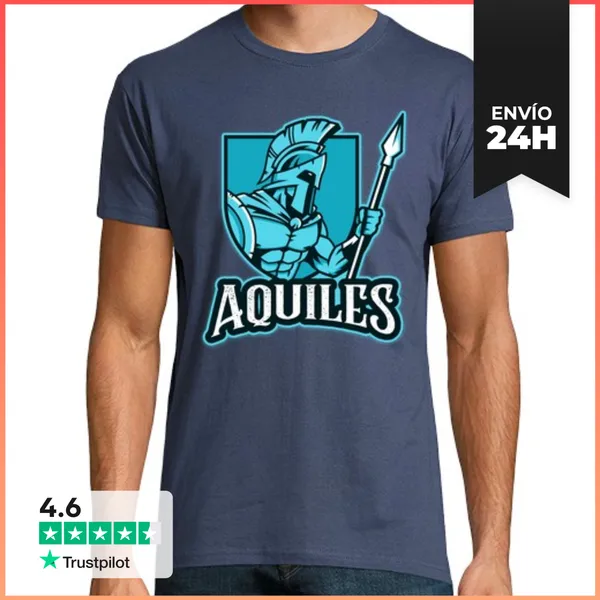 Camiseta Hombre Clásica Mitos - Aquiles LaTostadora