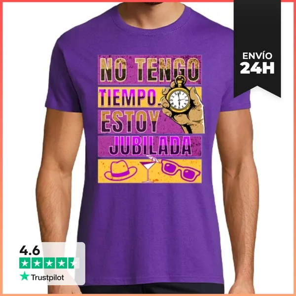 Camiseta Hombre Clásica Camiseta Jubilacion. Estoy Jubilada.No