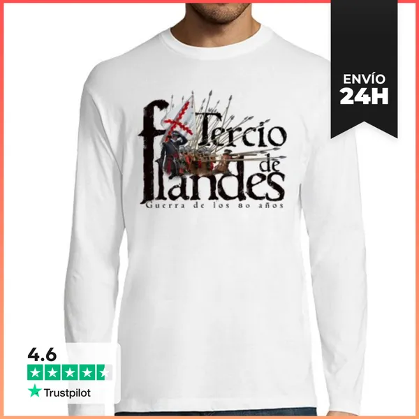 Camiseta Hombre Manga Larga Tercios De Flandes LaTostadora