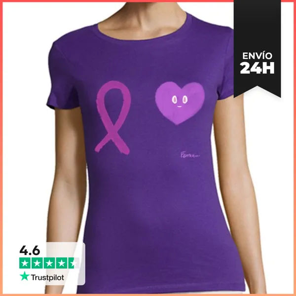 Camiseta Mujer Clásica Contra El Cáncer De Mama LaTostadora