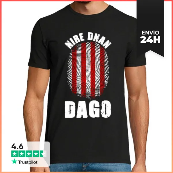 Camiseta Hombre Clásica Está En Mi ADN Athletic De Bilbao San