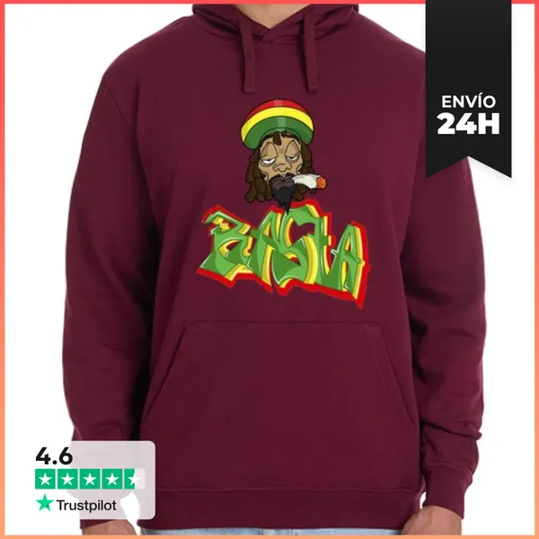 Sudadera Unisex Con Capucha Rasta LaTostadora