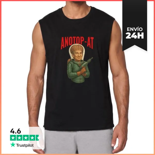 Camiseta Sin Mangas Camiseta Gym ANOTOP-AT LaTostadora