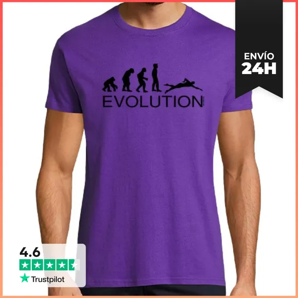 Camiseta Hombre Clásica Evolution Swim LaTostadora
