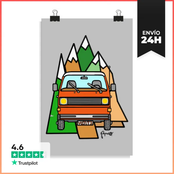 Póster Vertical T3 MONTAÑAS LaTostadora