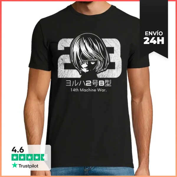 Camiseta Hombre Clásica 2B Nier Automata LaTostadora