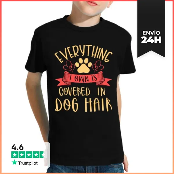 Camiseta Clásica Para Niños Todo Lo Que Tengo Está Cubierto De