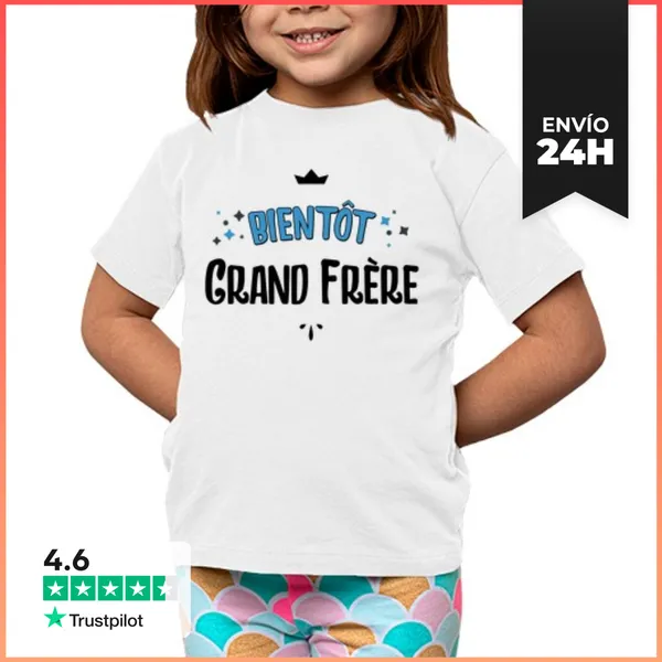 Camiseta Clásica Para Niños Pronto Hermano Mayor LaTostadora