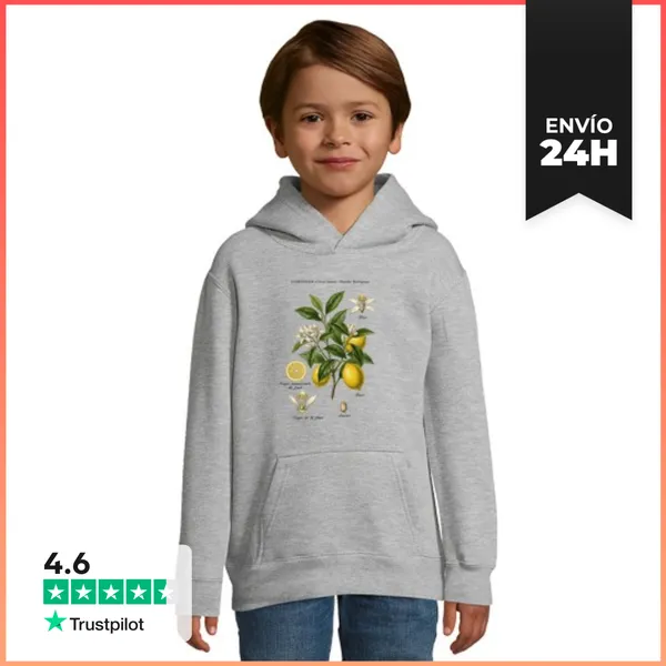 Sudadera Para Niños Con Capucha Estudio Botánico De Limonero