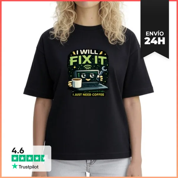 Camiseta Mujer Boxy Fix It LaTostadora
