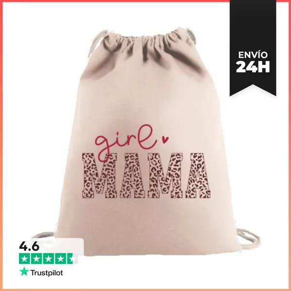Mochila Saco Con Cuerdas GIRL MAMA LaTostadora