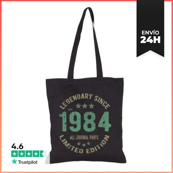Bolsa De Tela 1984 Cumpleaños Vintage LaTostadora