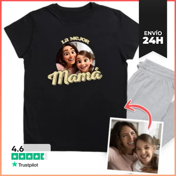 Pijama Efecto Animación 3D Pijama La Mejor Mamá Foto