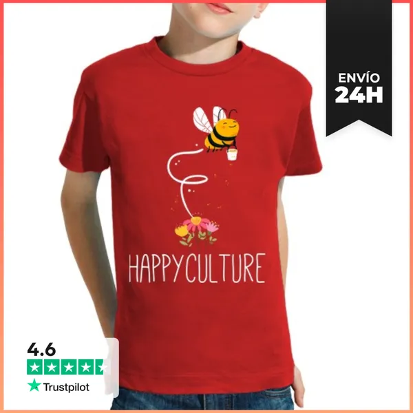 Camiseta Clásica Para Niños Cultura Feliz LaTostadora