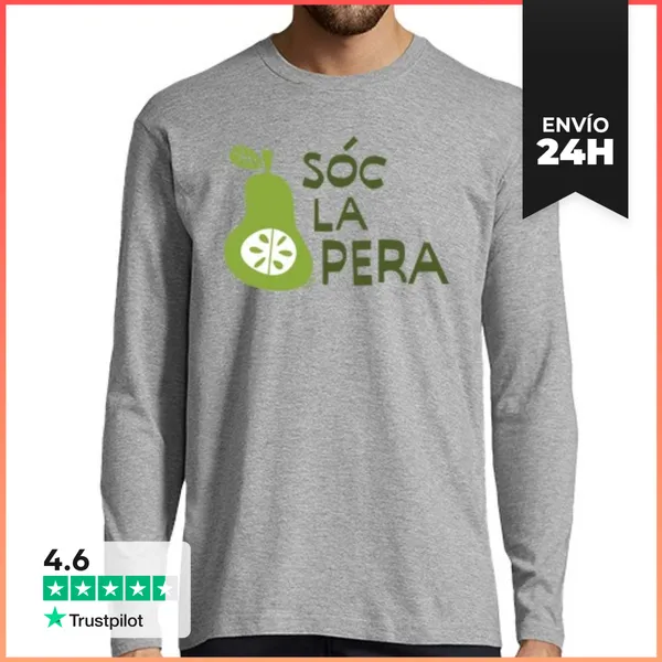 Camiseta Hombre Manga Larga Sóc La Pera LaTostadora
