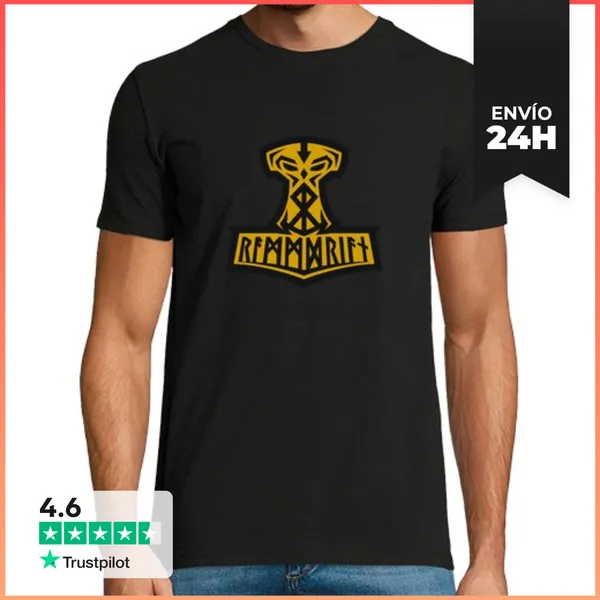 Camiseta Hombre Clásica Yellow Rammheim Front LaTostadora