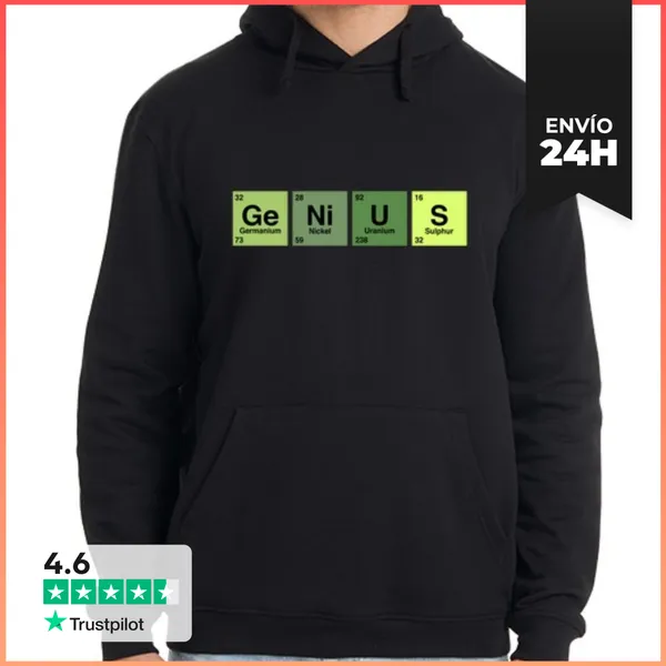 Sudadera Unisex Con Capucha Genius LaTostadora