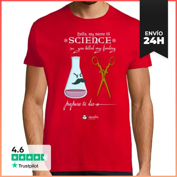 Camiseta Hombre Clásica Mi Name Is Science Fondos Oscuros
