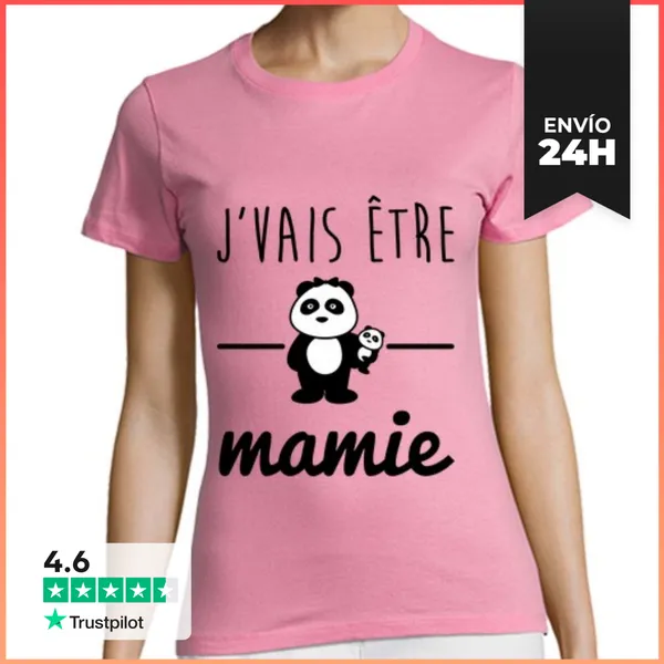Camiseta Mujer Clásica Pronto Abuela Futura Abuela LaTostadora