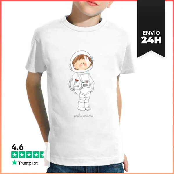 Camiseta Clásica Para Niños Astronauta. Camiseta Infantil