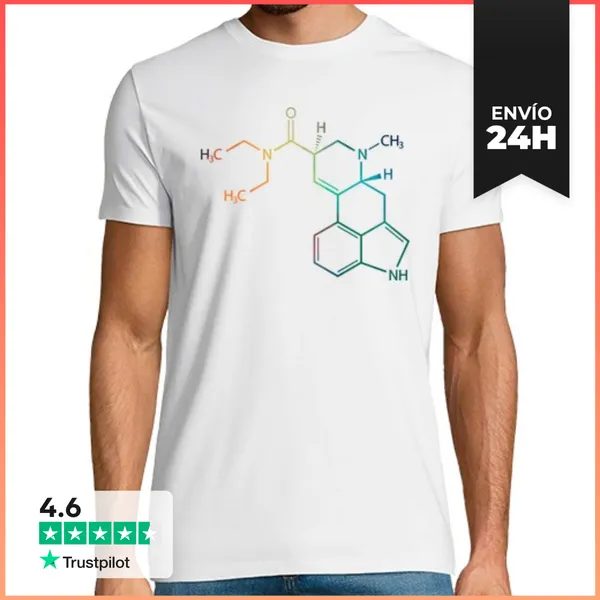 Camiseta Hombre Clásica LSD Fórmula Química LaTostadora