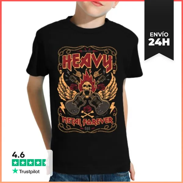 Camiseta Clásica Para Niños HEAVY LaTostadora