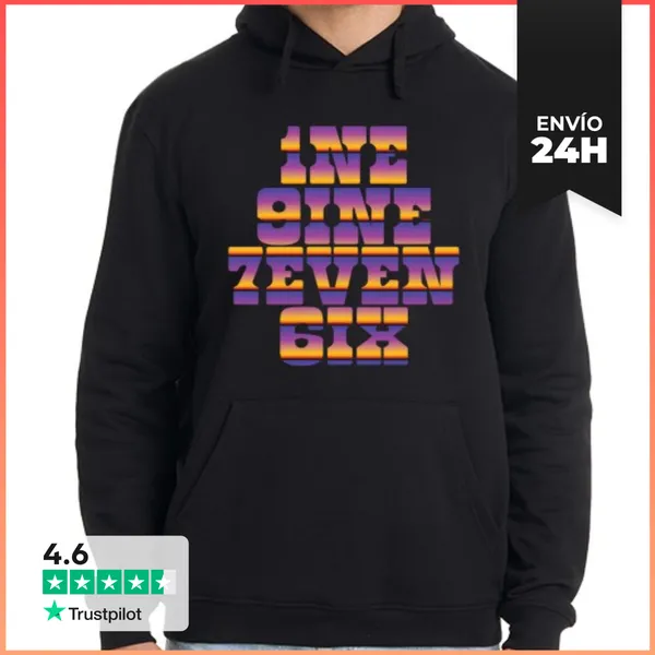 Sudadera Unisex Con Capucha 1976 Vintage LaTostadora