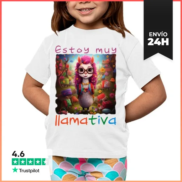 Camiseta Clásica Para Niños Estoy Muy Llamativa. Llama 1.