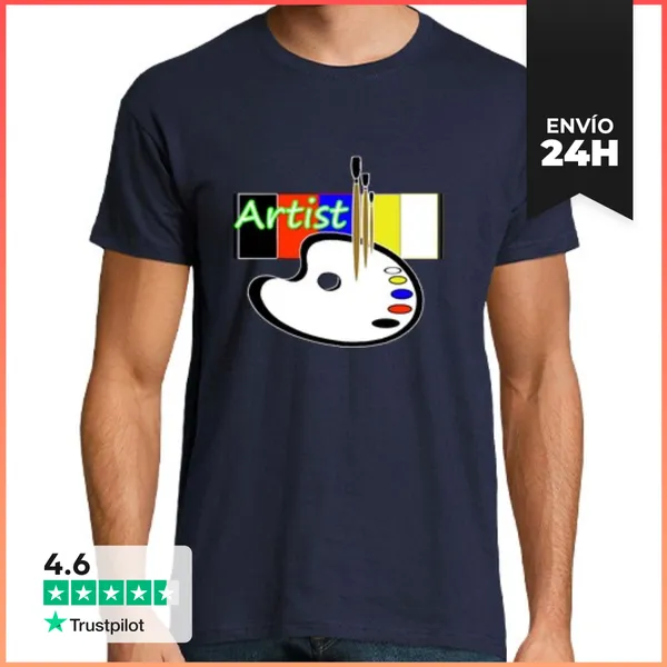 Camiseta Hombre Clásica Artista Idea De Regalo Para Pintores