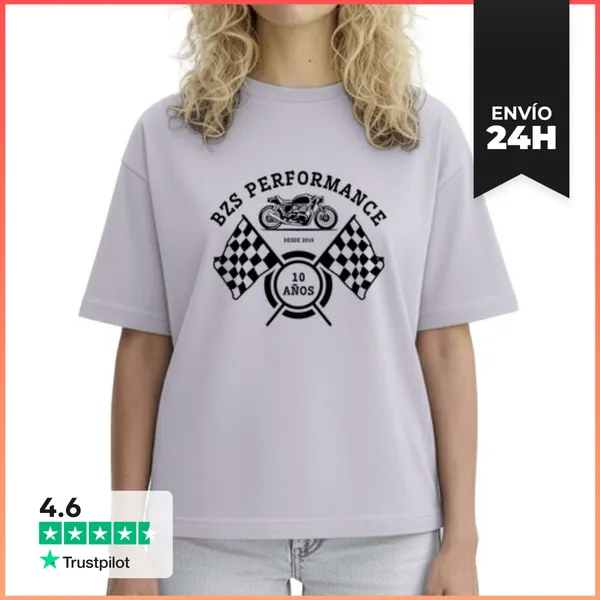 Camiseta Mujer Boxy Bzs Performance Diez Años LaTostadora