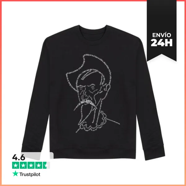Sudadera Unisex Quijote Blanco LaTostadora