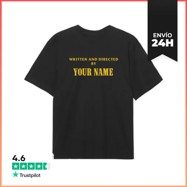 Camiseta Oversize Camiseta Oversize Written And Directed By