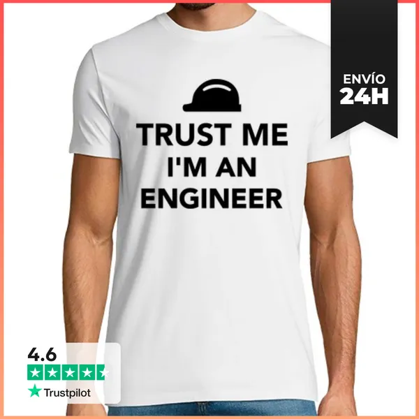 Camiseta Hombre Clásica Confía En Mi, Soy Ingeniero LaTostadora