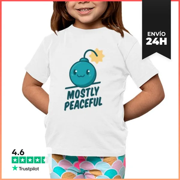 Camiseta Clásica Para Niños Bomba En Su Mayoría Pacífica